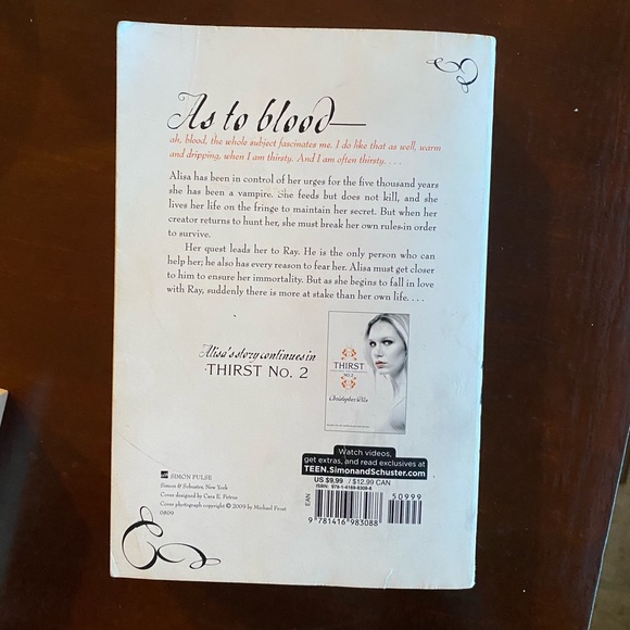 Christopher Pike Thirst No 1: The Last Vampire, Black Blood, Red Dice - Picture 2 of 5